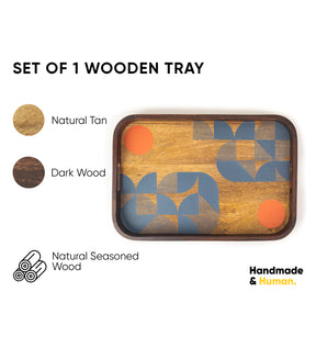 Wooden Serving Tray | Elegant & Durable Wood Tray for Serving