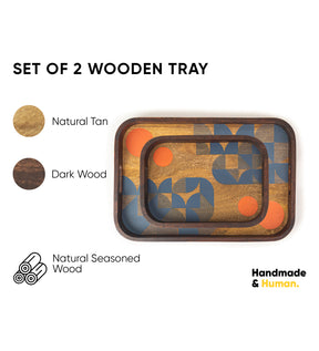 Wooden Serving Tray | Elegant & Durable Wood Tray for Serving