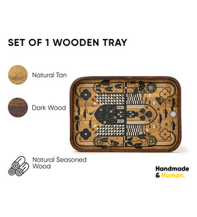 Wooden Serving Tray | Elegant & Durable Wood Tray for Serving