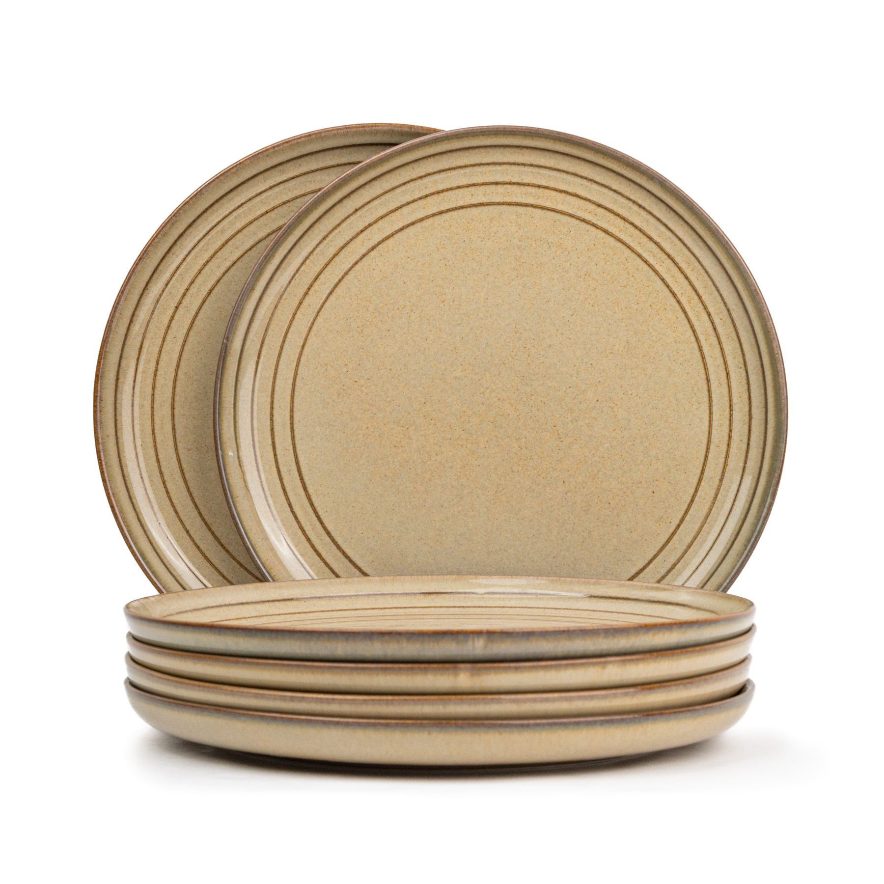 Ceramic Dinner Plates Set, 6 Pieces | Self Reactive Collection