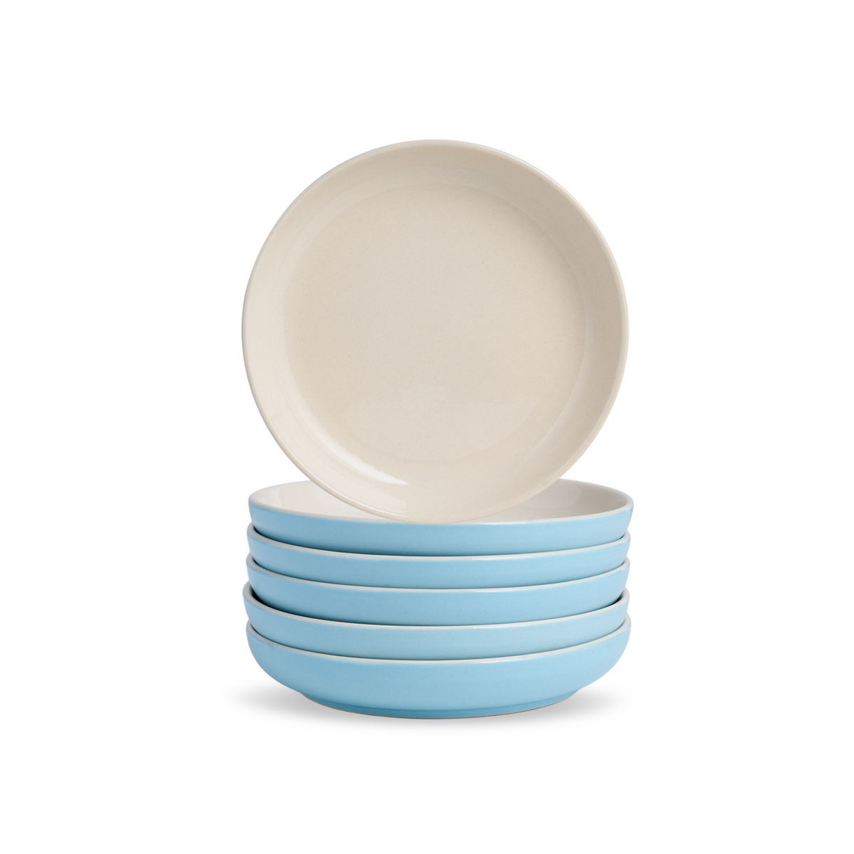 Snack Plates Set of 6 – Sky Blue