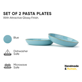 Ceramic Pasta Bowl Set of 2 – Speckle Collection