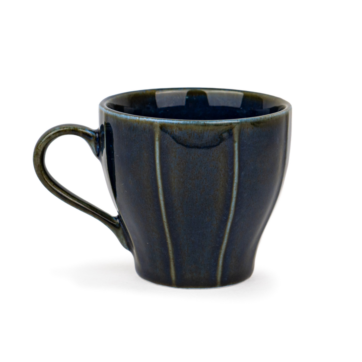 Ceramic Tea Cup 180ml – Blue Green | Reactive Glaze Finish
