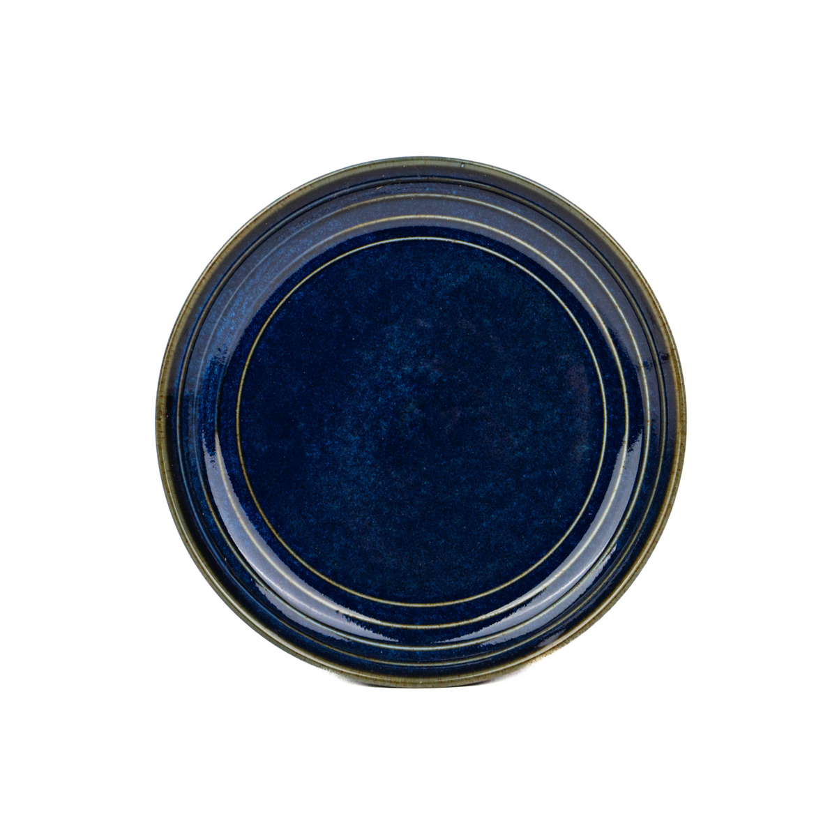 Ceramic Quarter Plate – Blue Green | Reactive Glaze Finish