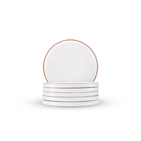 Ceramic Dinner Plates Set, 6 Pieces | Japandi Series | Matte Finish