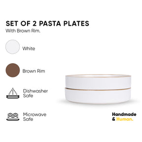 Stackable Ceramic Pasta Bowl Set of 2 – Hasami Collection