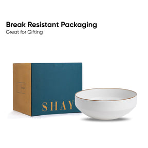 Ceramic Large Serving Bowl, 1500ml | Matte Finish | Japandi Collection