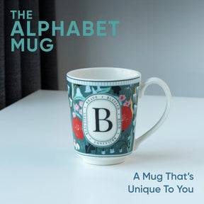 B Ceramic Coffee Mug | 300 ML | Alphabet Collection