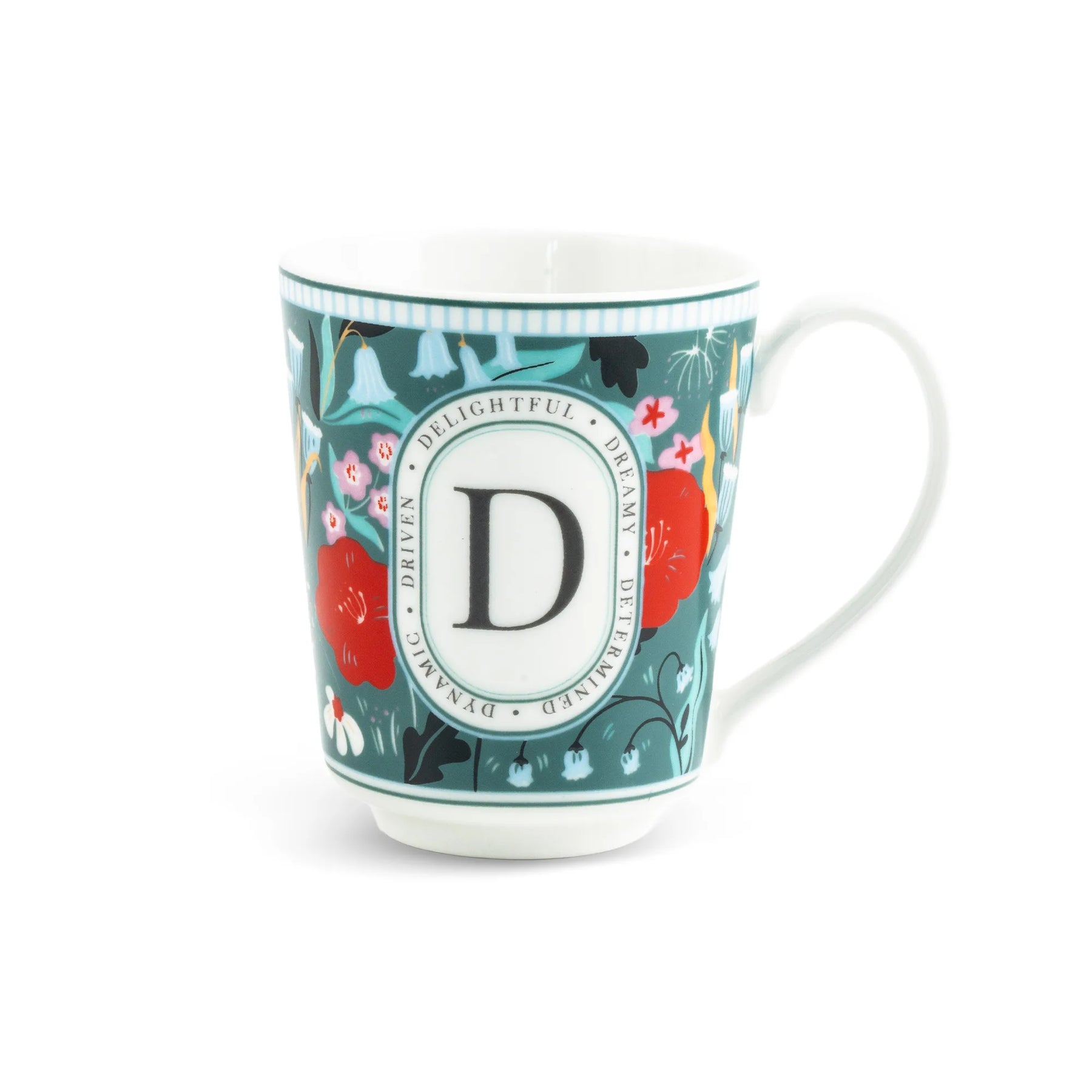 D Ceramic Coffee Mug | 300 ML | Alphabet Collection