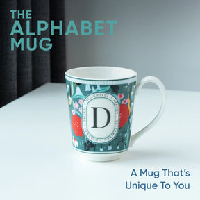 D Ceramic Coffee Mug | 300 ML | Alphabet Collection