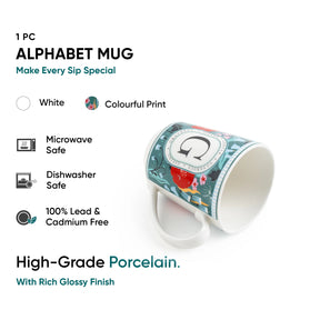 G Ceramic Coffee Mug | 300 ML | Alphabet Collection
