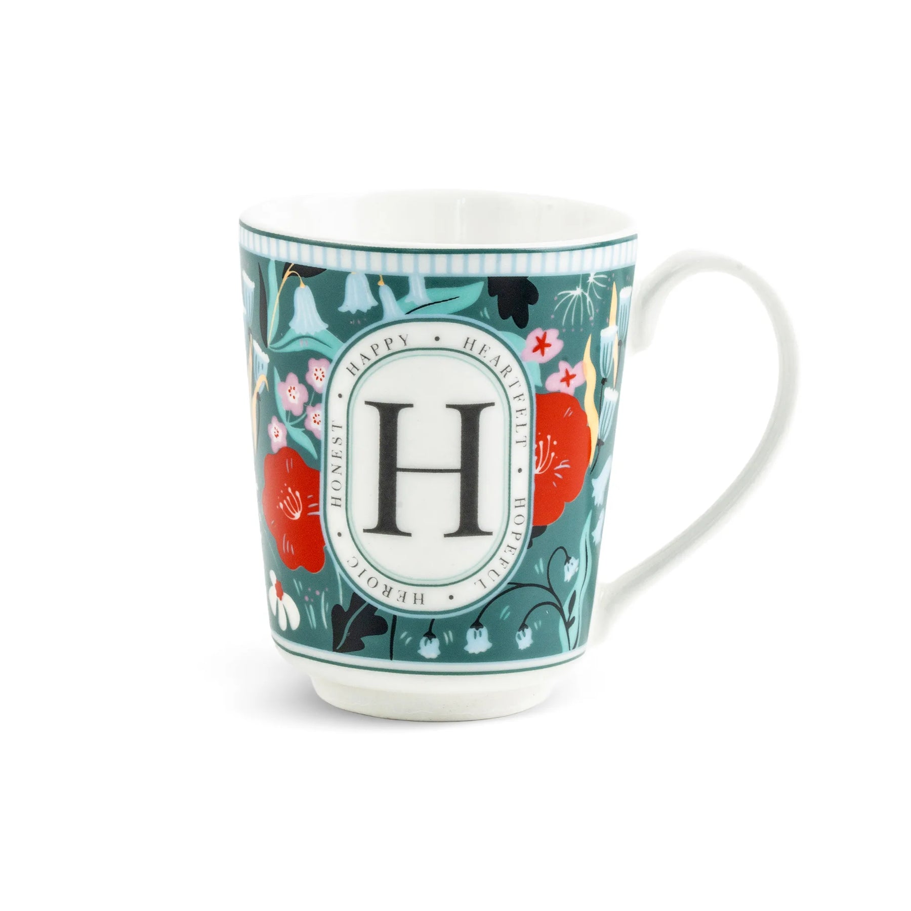 H Ceramic Coffee Mug | 300 ML | Alphabet Collection
