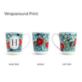 H Ceramic Coffee Mug | 300 ML | Alphabet Collection