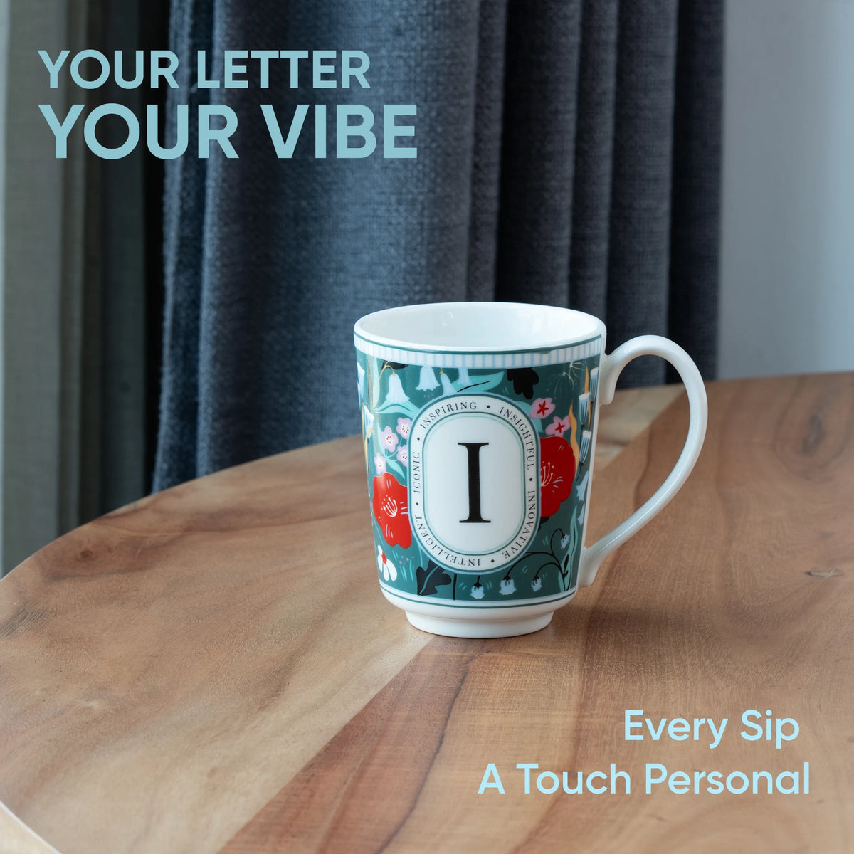 I Ceramic Coffee Mug | 300 ML | Alphabet Collection