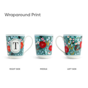 T Ceramic Coffee Mug | 300 ML | Alphabet Collection