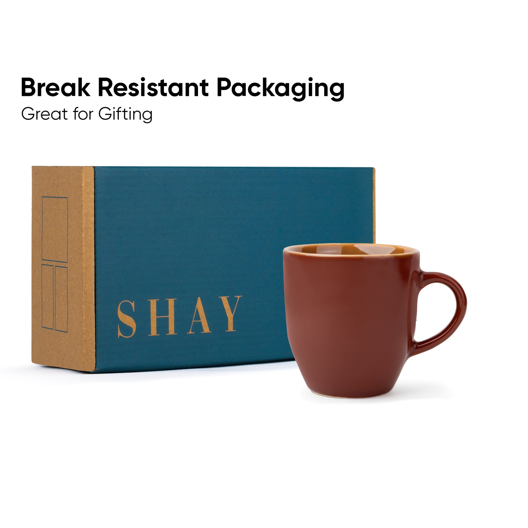 Ceramic Coffee Mug 300ml – Burgundy | Milk Mug