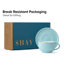 Cappuccino Cup & Saucer Set 320ml – Sky Blue | XL Cuppa