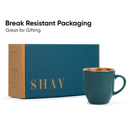Ceramic Milk Mug Set 300ml | Glossy Finish | Everyday Ceramic Cups | Microwave Safe