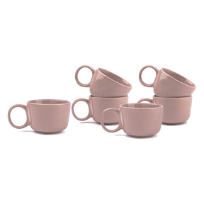 coffee mugs set of 6 Bold Blush