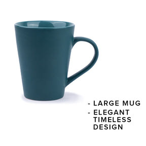 Teal Coffee Mugs Set of 2